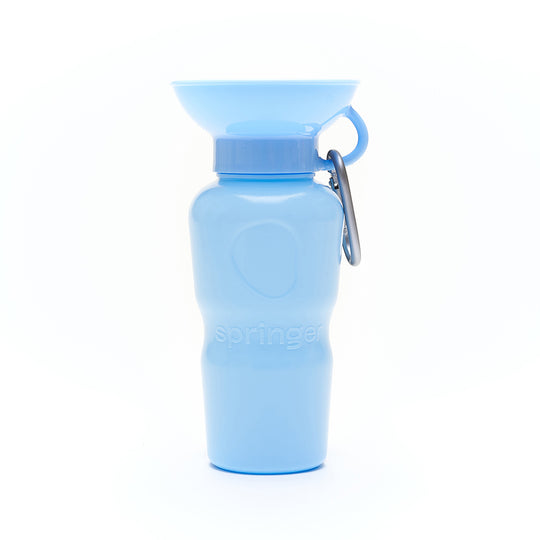 Classic Dog Water Bottle - Sky Blue banner